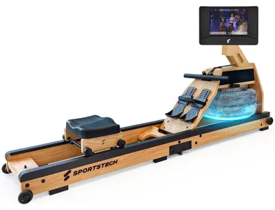 Produktbild von Sportstech AquaElite 10,1" Rudergerät Wasser für Zuhause