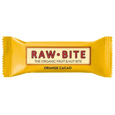 Produktbild von Raw Bite Riegel Orange Cacao 50