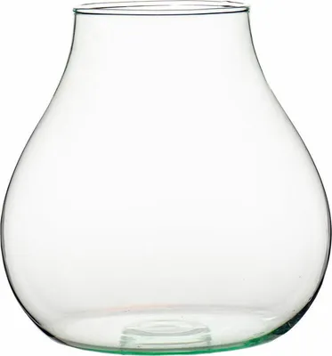 Immagine prodotto di Ecoglassworks Vase Drop, Dekovase, Blumenvase, Glasvase, Recyceltes Glas, Transparent, 17 cm, W-594