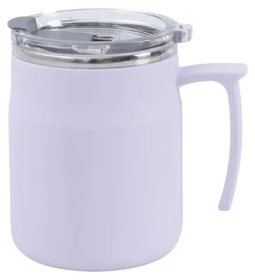 Produktbild von Edelstahlbecher, isolierte Wasserflasche, Teetasse mit Deckel，500ml,Purple