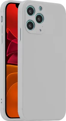 A white case for an iPhone 13 Pro Max is shown from a diagonal angle.