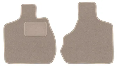Image de Tapis avant en moquette pour Chrysler Voyager IV 2000-2008 (7 places) – 2 pièces, beiges, sur mesure – Wielganizator LUX