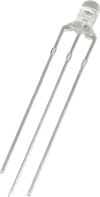 Produktbild von Zweifarbige LED - 3/5mm, Common Anode/Cathode, Rot&Blau/Grün Farbe: Rot/Blau Ausführung: Anode Durchmesser: 3 mm