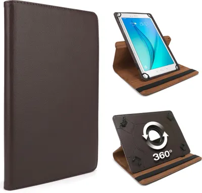 Produktbild von subtel 360° Smart Case für 10" Tablets / 10,1" Tablets Kunstleder Schutzhülle Tasche Flip Cover Case Etui braun