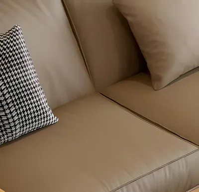 Immagine prodotto di Set da salotto di design moderno color beige, composto da divano e tavolino, 5 pezzi.