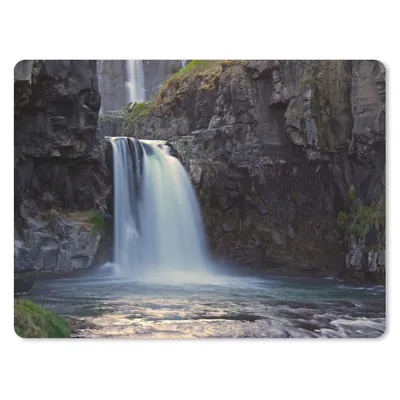 Produktbild von MuchoWow® Mauspad Mousepad Wasserfall - Wasser - Felsen 23x19 cm - Mousepads - Maus Mat - Pad - Mausunterlage - Schreibtischunterlage - Mauspad