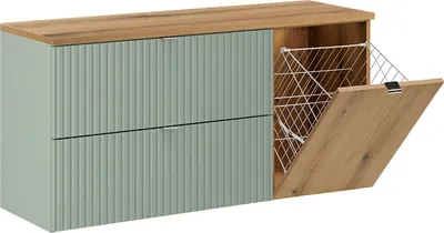 Produktbild von Waschtischunterschrank 120.4cm Jade mit 2 Schubladen, Grün