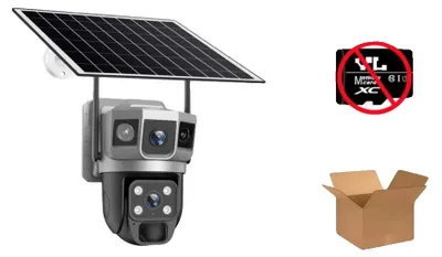 Obrázok produktu pre Bezpečnostná kamera, 4G pripojenie, solárne napájanie, iba CCTV (bez záznamu na kartu)