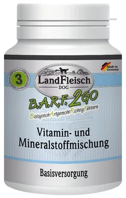 Produktbild von LandFleisch B.A.R.F.2GO Vitamin- und Mineralstoffmischung | 100g