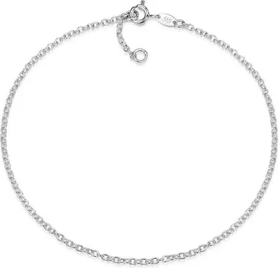 Produktbild von SILBERKETTEN STORE Fußkette Erbse 2mm - 925 Silber, Länge wählbar von 23-30cm - 29cm