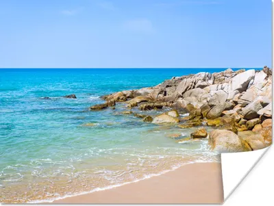Produktbild von MuchoWow® Poster Strand - Meer - Tropisch - Sommer 160x120 cm - Foto Plakat