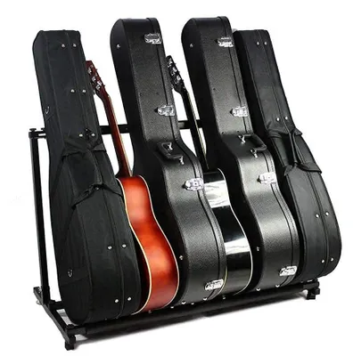 Obrázok produktu pre Stojan na gitaru pre 5 gitár, skladací, kovový