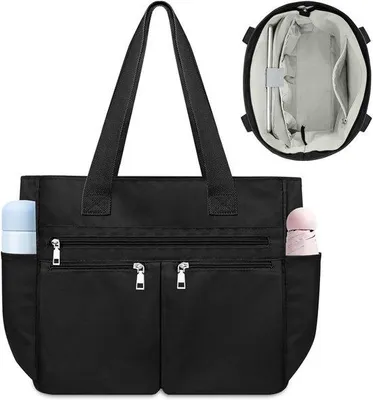 Produktbild von Große, wasserdichte Nylon-Rucksacktasche für Damen – ideal als Laptop-Tasche für Arbeit und Universität