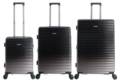 Produktbild von Saxoline Koffer-Set Elite mit Trolleysystem und Doppelrollen Black One Size