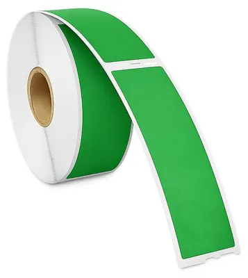 Produktbild von Dymo 99010 grüne kompatible Etiketten - 89 mm x 28 mm - 260 Etiketten - Permanent, KI-generiertes Bild
