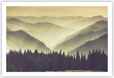 Produktbild von Poster - Poster ohne Rahmen - Berge Wald Natur - 91,5x61 cm - Wand Bild - Wanddeko - Wandbilder - Kunstposter - Wandposter - Bilder - Kunstdruck - Wanddekoration - Wandbild - P2XAA91x61-3820