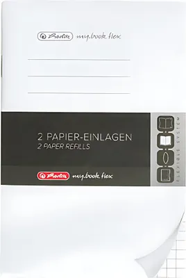 Produktbild von Herlitz Refill my.book flex A6 2x 40Bl. kariertMix
