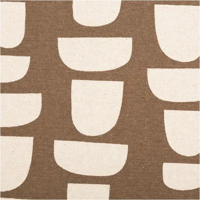 Produktbild von Canvas Stoff Meterware mit 70% Baumwolle Leinenlook abstrakt braun natur 148cm