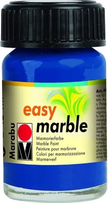 Image de Peinture marbrée Marabu "Easy Marble" bleu outremer 15 ml