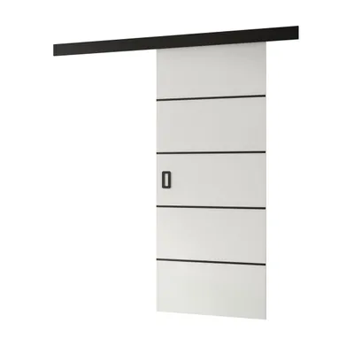 Produktbild von Schiebetür WAYATT PLUS mit Griff, Weiß, Breite 76 cm