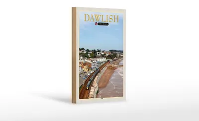 Produktbild von Holzschild Städte Dawlish United Kingdom England 12x18 cm