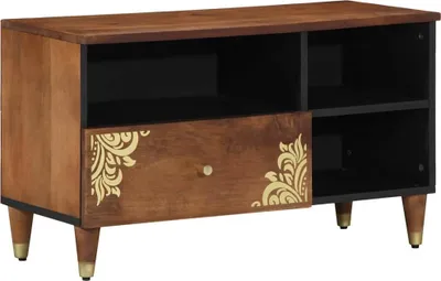 Obrázek produktu pro Televizní skříň se zásuvkou Medová hnědá 80 x 33 x 46 cm