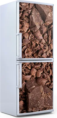 Produktbild von Kühlschrankdekoration 70x180 cm Aufkleber auf dem Kühlschrank - Schokoladenraspel Süßigkeiten