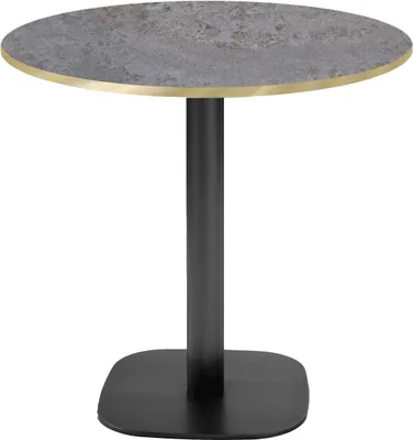 Produktbild von Runder Tisch Ø 70 cm – Rundes Cladeira-Modell mit Messingkanten