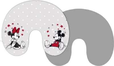 Immagine prodotto di Cuscino da viaggio Disney Mickey Mouse - Morbido cuscino per viaggiare in tutta comodità
