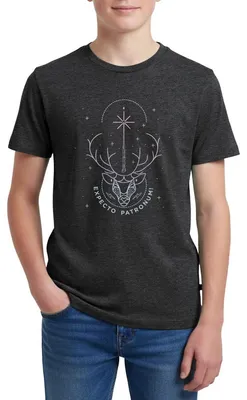 Produktbild von Spreadshirt Harry Potter Hirsch Expecto Patronum Teenager Premium T-Shirt, 146/152 (10 Jahre), Anthrazit meliert