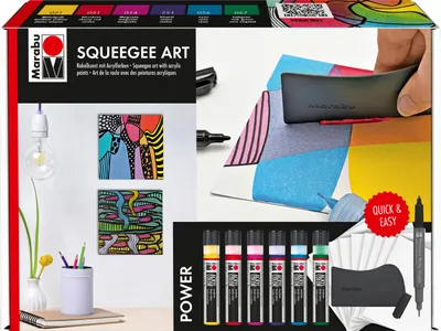 Obrázok produktu pre Marabu 1201000000200 Marabu Akrylová farba Acryl Color Squeegee Art Set Power