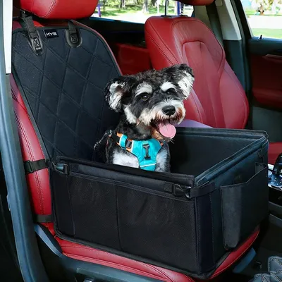 Productafbeelding van Hondenautostoel - Kleine en middelgrote honden - Tot 12 kg - Opvouwbaar - 43 x 43 cm