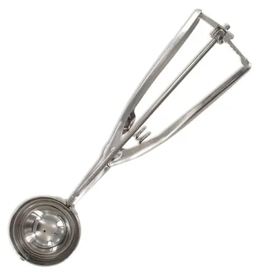 Eisportionierer aus Edelstahl, 22,5 x 11,5 cm, grau