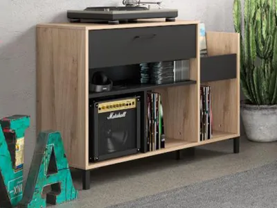 Obrázok produktu pre Platinový nábytok s dubovým dekorom 115 x 40 x výška 81 cm