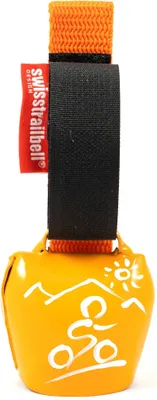 Produktbild von swisstrailbell® Fahrradklingel fresh Colour-Edition: Orange mit weißem MTB, orangenes Band