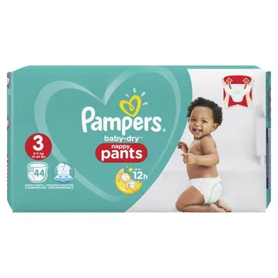 Produktbild von Pampers 81666637, Junge/Mädchen, Hosenwindel, 6 kg, 11 kg, Mehrfarbig, 12 h