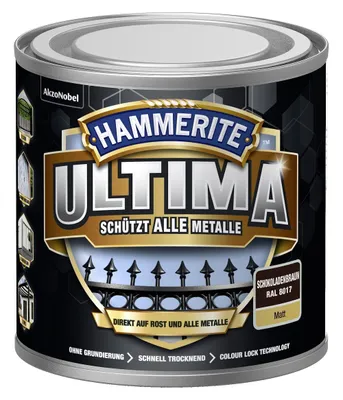 Produktbild von Hammerite Ultima Matt, Metallschutzlack, Hochwertiger Schutzlack für alle Metall