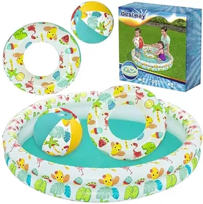 Obrázek produktu pro Sada brouzdaliště Bestway "Clownfish", 122x20 cm - kulatá - 137 l; 51124