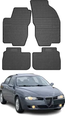 Obrázok produktu pre 1997-2006 Alfa Romeo 156 156 Sportwagon podlahové rohože gumové čierne 4 ks