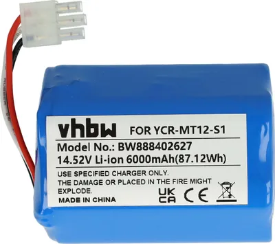 Produktbild von vhbw Akku Ersatz für Miele 11779170 für Saugroboter (6000 mAh, 14,52 V, Li-Ion)
