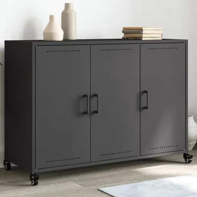 Produktbild von vidaXL Sideboard Schwarz 100,5x39x72 cm Stahl