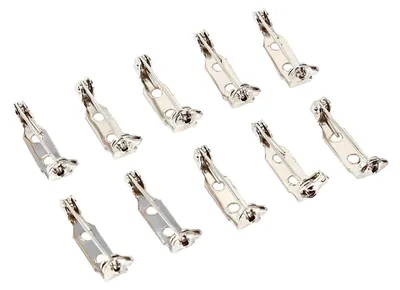 Sicherheitsnadeln 20 mm, 50 Stück, silber, für Schmuck