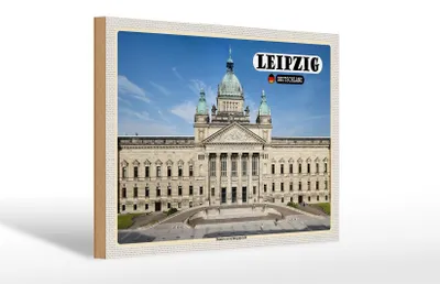 Produktbild von Holzschild Städte Leipzig Bundesverwaltungsgericht 30x20cm