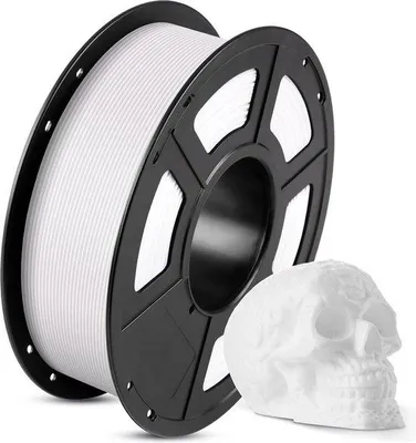 Obrázek produktu pro Cívka pro 3D tiskárnu 175 mm, hmotnost 1 kg, PLA bílá – kompatibilní s většinou FDM 3D tiskáren