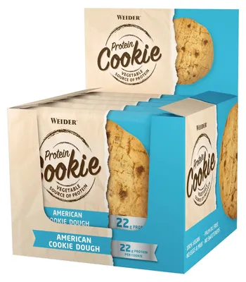 Immagine prodotto di Biscotti proteici Weider - 12 Riegel a 90 g di pasta biscotto americana