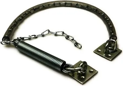 Productafbeelding van Stormketting met kettingbeschermer / Standaard uitvoering / Geschikt voor deuren tot 30-40 kg / Staal, verzinkt