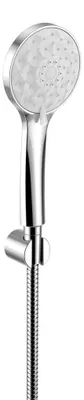 Produktbild von Sapho Dusche-Set, 4 Brausearten, Silikondüsen, fester Halter, Schlauch 1500mm, Chrom