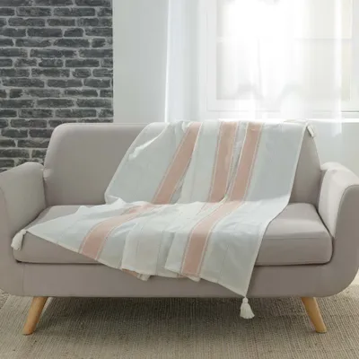 Produktbild von Baumwolle Wohndecke 125x150 Tagesdecke Kuscheldecke Sofa Couch Decke Überwurf