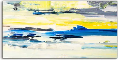 Produktbild von Coloray Acrylbild 140x70  Wandbild Acrylbilder Deko abstrakte Ozean Sonnenuntergang