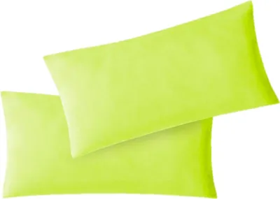 Produktbild von Kissenbezug Hülle Doppelpack mit Reißverschluss 40 x 60 cm Jersey Apfelgrün